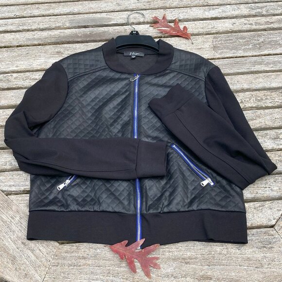 NWOT J. Cooper Quilted Bomber Jacket - Medium - Made in USA - Picture 1 of 9
